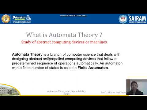 Automata Theory : Lecture #1: Introduction to Automata Theory