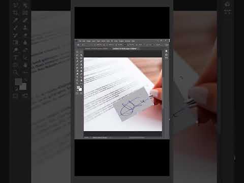 How to remove signature background in Adobe Photoshop. #graphicdesign #adobe #designeducation