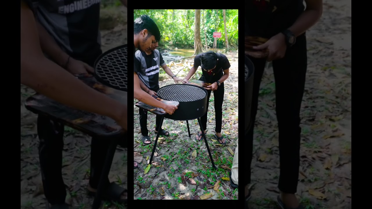 🔥 Compact & Portable BBQ Pit – Perfect for On-the-Go Grilling!