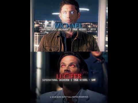 Michael vs Lucifer (Both True Vessels) #supernatural #1v1 #wisedit #shorts