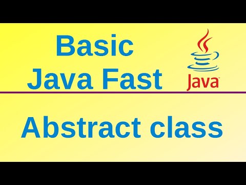 Abstract class - Basic Java Fast (27)