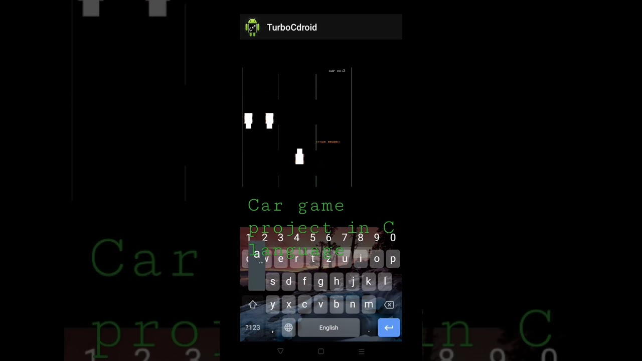 Car Game Project in C 🏎️