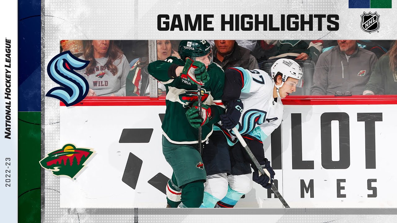 Kraken @ Wild NHL Highlights 2022 🏒