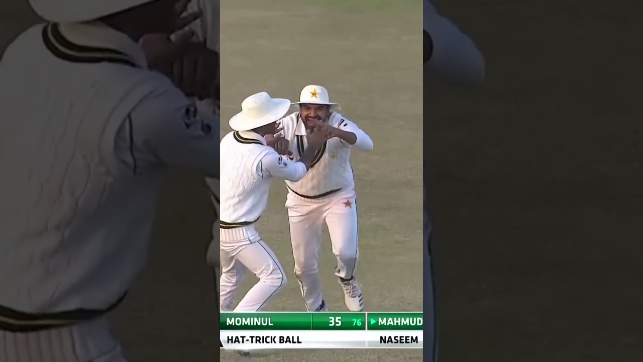 PCB Archive - Naseem Shah's 4๏ธโฃ - Fer STUNN Bangladesh | PAK vs BAN 1st Test, 2020 #Shorts M2D2A