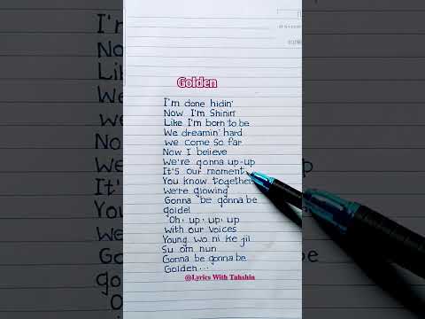 Huntrix - Golden (Lyrics) KPop Demon Hunters