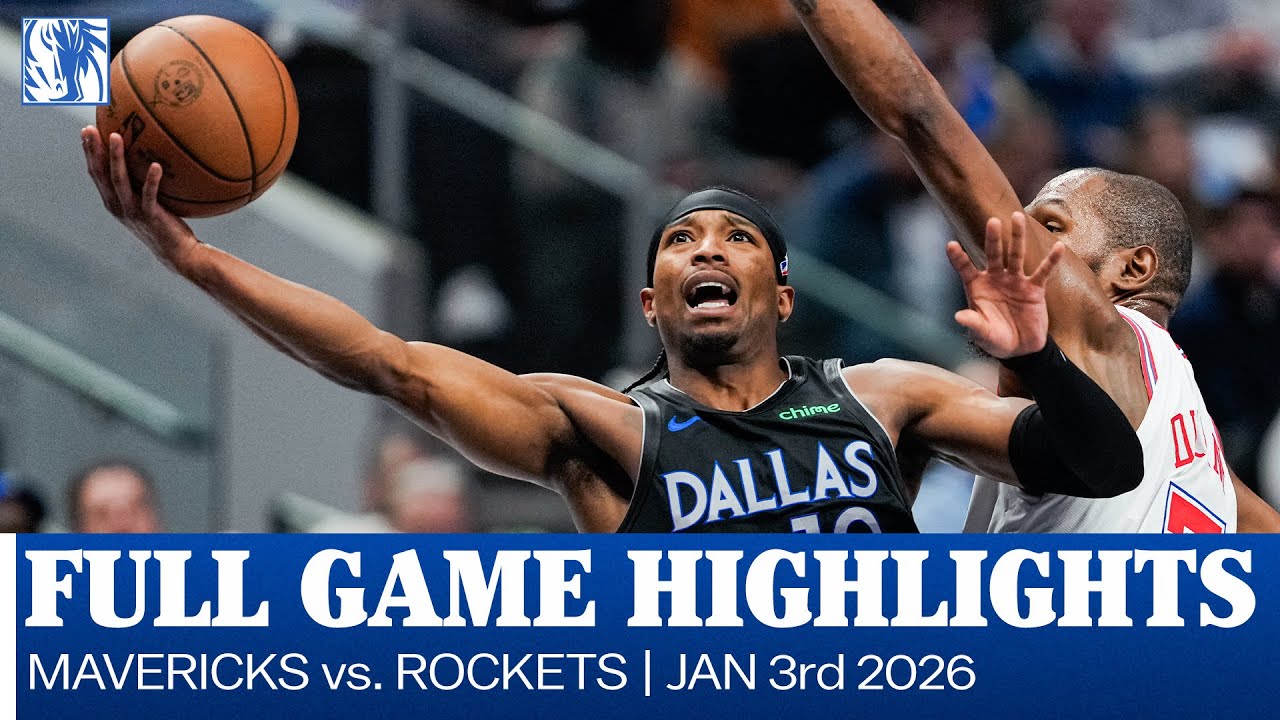 Mavericks Beat Rockets 110-104 | Jan 3, 2026 🏀