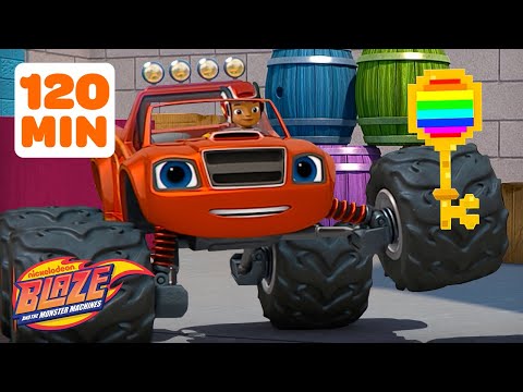 Blaze Finds a Magic Key, Transformations, & MORE 🔑 | 120 Minutes | Blaze and the Monster Machines