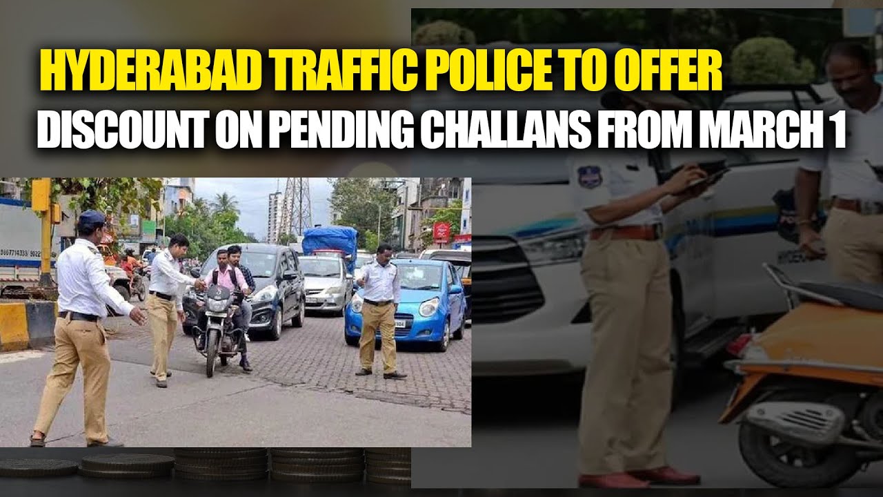 Hyderabad Traffic Police to Discount Pending Challans from March 1 🚦