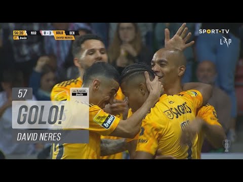 Goal | Golo David Neres: Marítimo 0-(3) Benfica (Liga 22/23 #24)