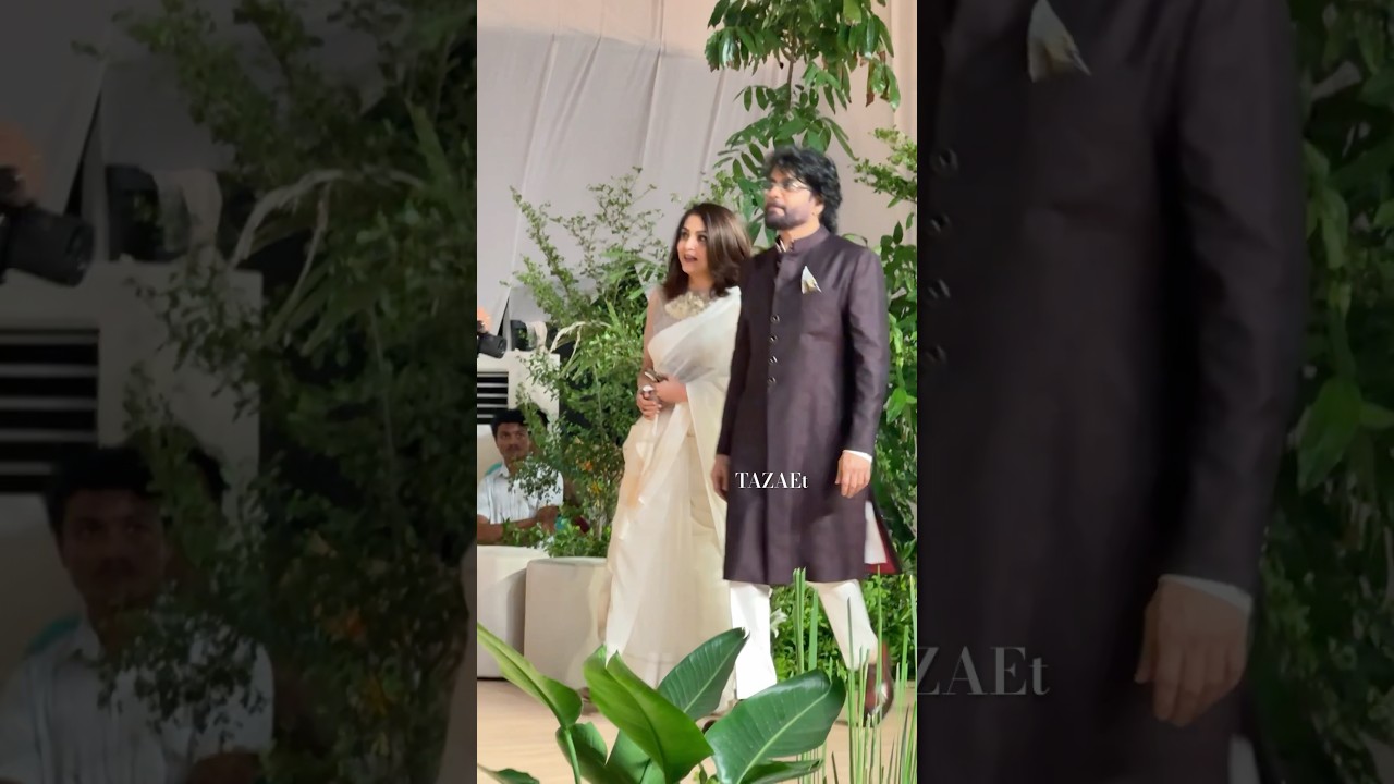 Ramyakrishnan & Nagarjuna at Akhil-Zainab Reception 🎉