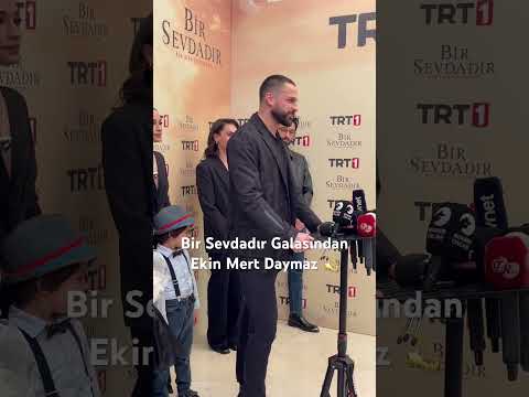 #Trt1’in yeni dizisi #BirSevdadır gala gecesinden #EkinMertDaymaz röportajı 💫