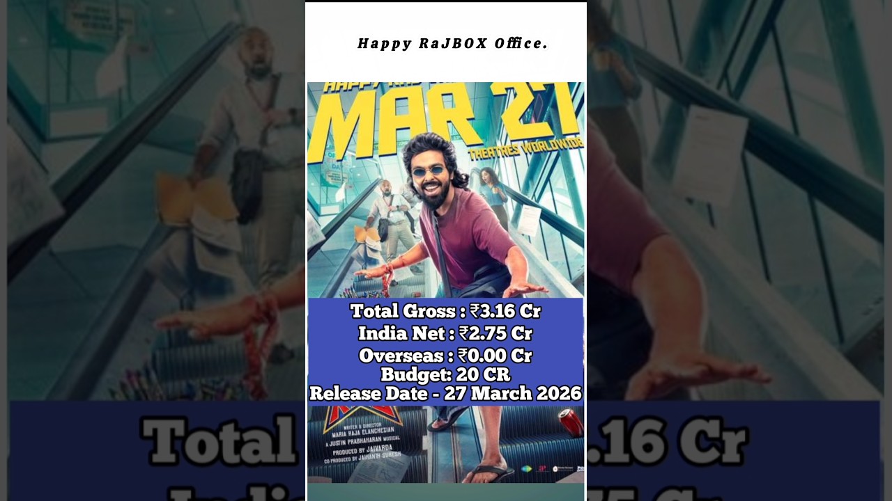 Happy Raj Box Office Collection Day 4 & 5 π | GV Prakash #shorts #happyraj #boxofficecollection