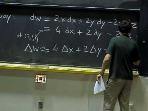 Lec 12: Gradient; directional derivative; tangent plane | MIT 18.02 Multivariable Calculus, Fall 07