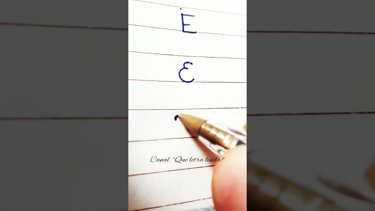 3 Maneiras de Escrever a Letra 'E' ✍️