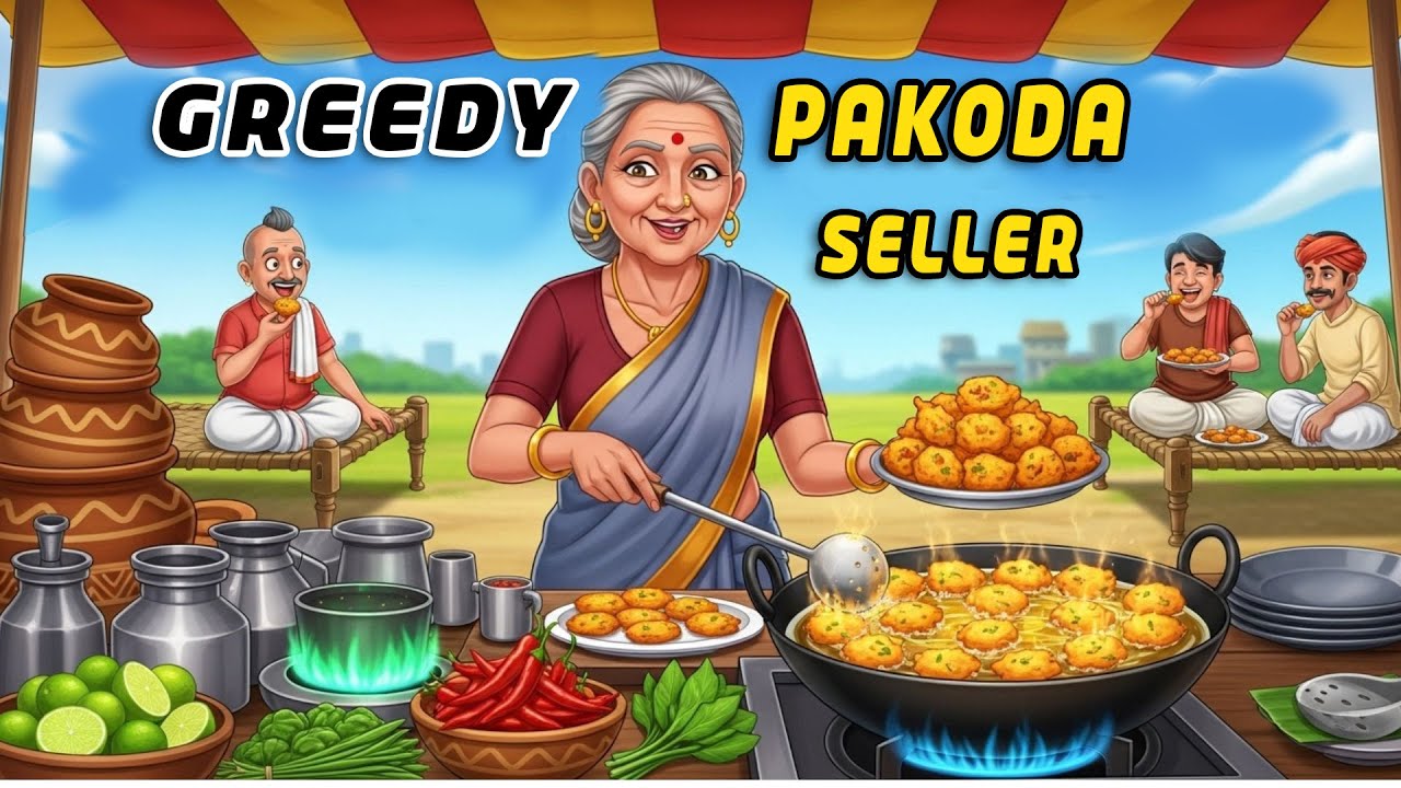 Greedy Pakoda & Dosa Seller | Moral Stories 🍽️
