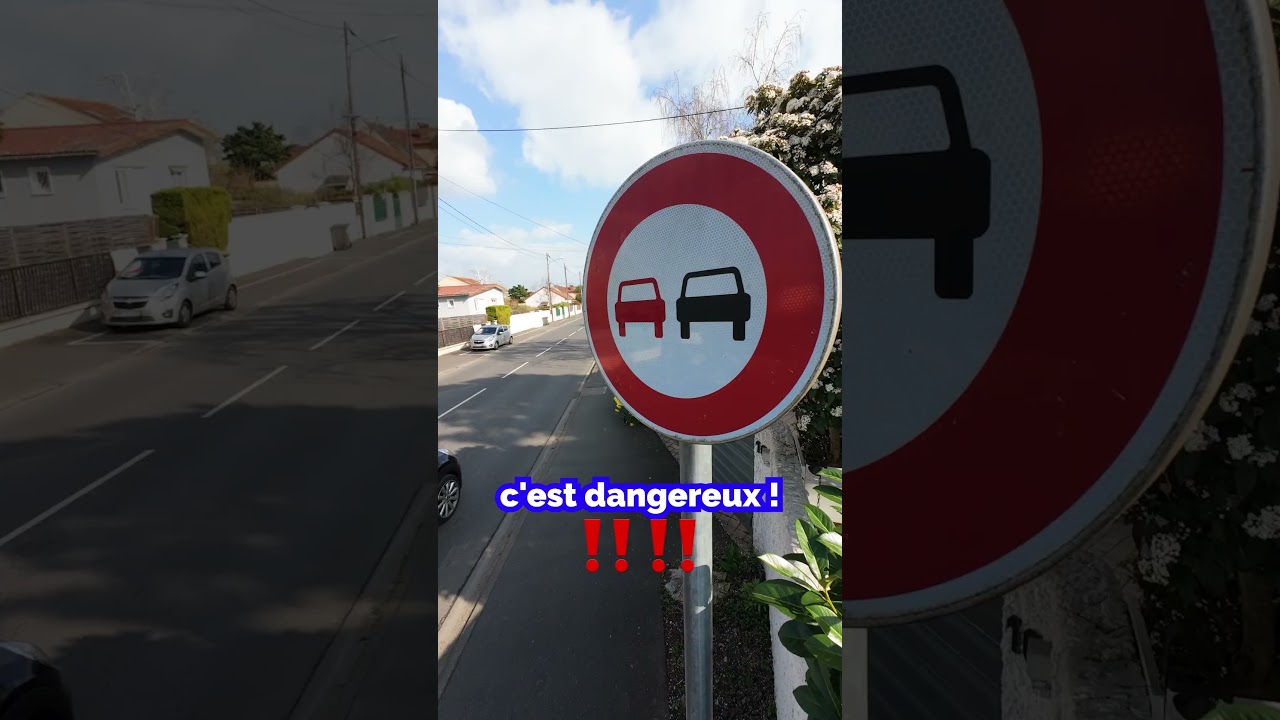 POV Panneau : Respectez le Signal de Dépassement Interdit 🚫