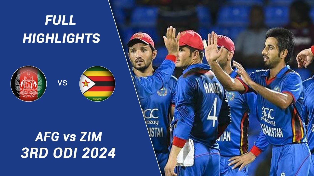 Afghanistan vs Zimbabwe 3rd ODI 2024 Highlights 🏏 | Full Match Recap