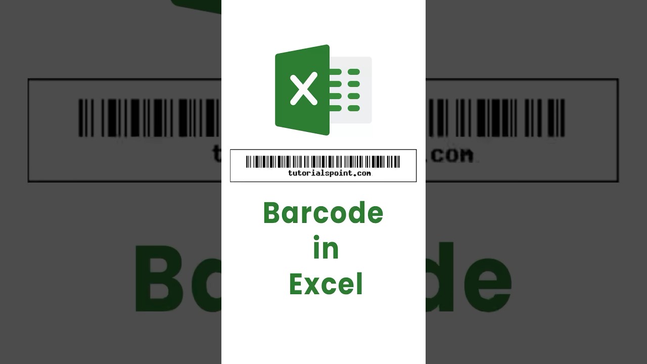 Easy 2-Step Barcode Use in Excel π