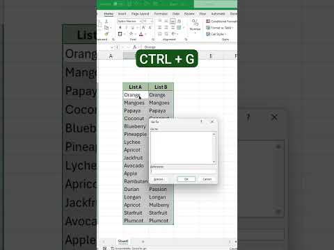 What's the EASIEST Way to Compare Two Lists in Excel?