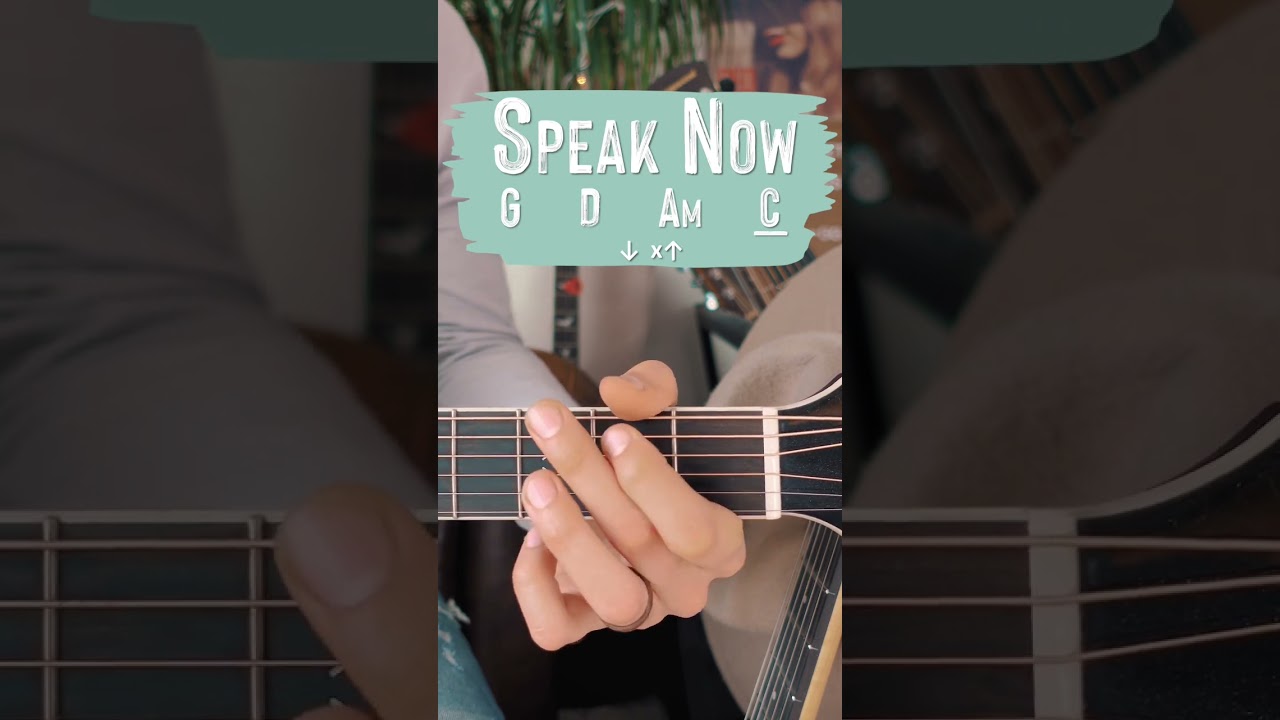 Speak Now Taylor Swift Guitar Tutorial 🎸