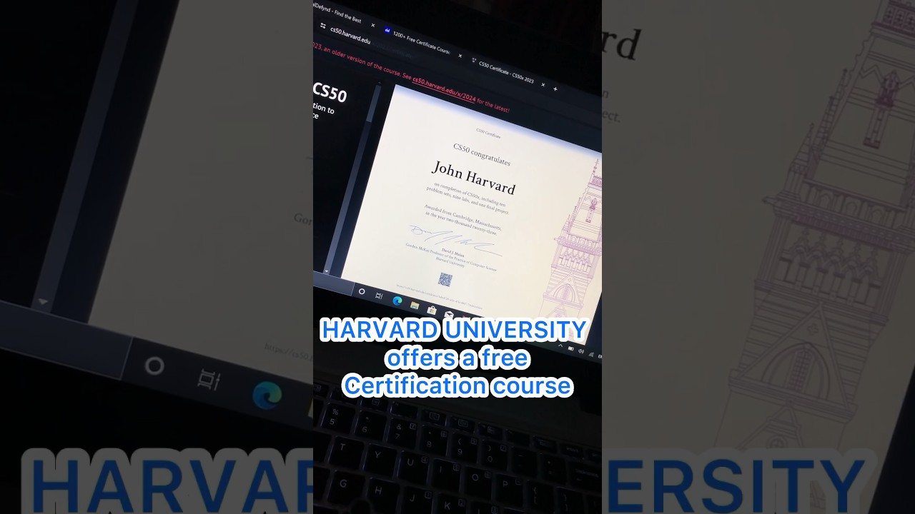 Free CS50 Intro to Computer Science by Harvard 🎓