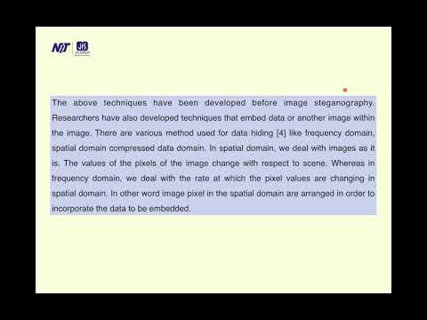 Security in Digital Image Processing:Importance of Digital Image Security: Module V,Lecture 5,EC703A