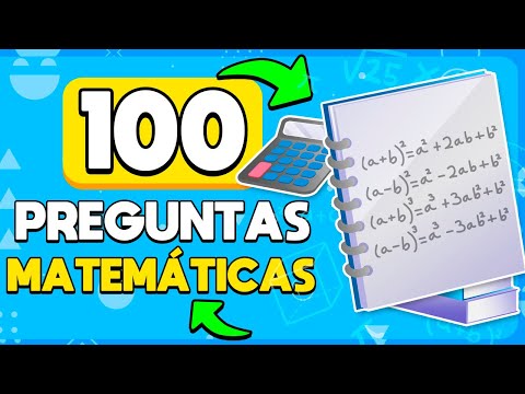 100 PREGUNTAS de MATEMÁTICAS Que DEBES SABER 🧮 | Con Opciones 🤔