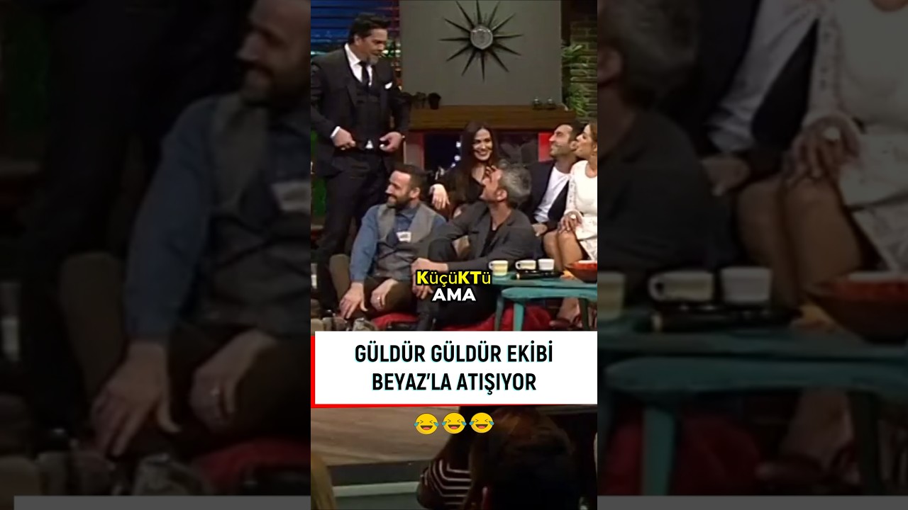 Beyaz'dan GÜLDÜR'le Atışma 😅 #komeditcom #beyazıtöztürk #güldürgüldür #komik #komedi #shorts