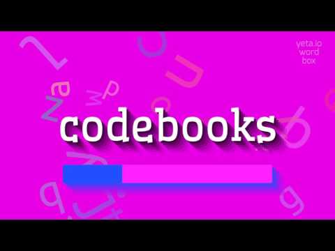 How to say "codebooks"! (High Quality Voices)
