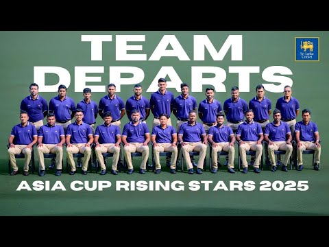 Sri Lanka 'A' Team departs for the Asia Cup Rising Stars 2025 | #SriLankaCricket
