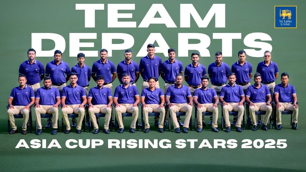 Sri Lanka 'A' Team Heads to Asia Cup Rising Stars 2025 π