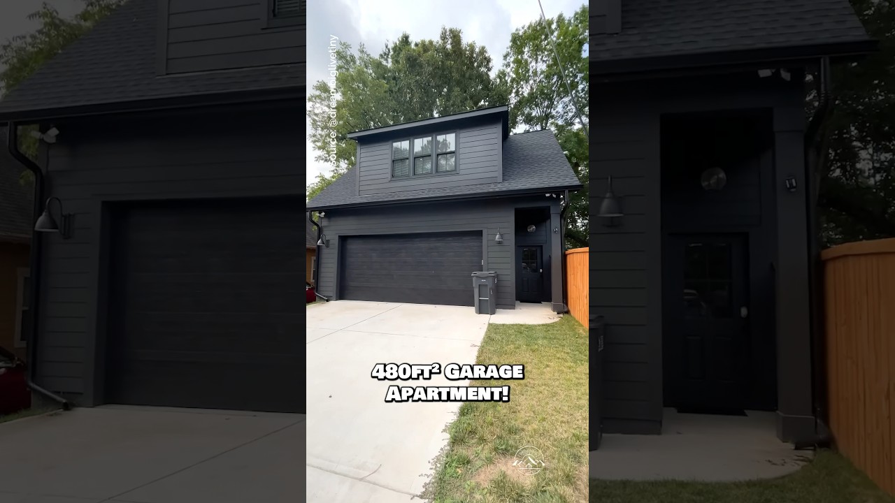 Would You Live in This 480-Sqft Garage Apartment? 🏡