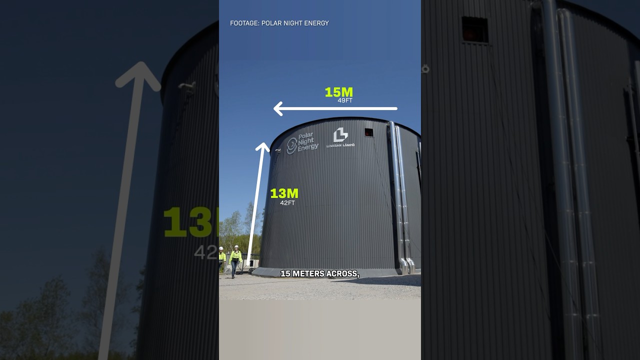 Sand Battery: 13m Tall Energy Storage in Finland