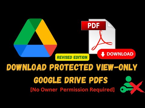 How to Download Protected View-Only Google Drive PDFs (No Owner Permission)