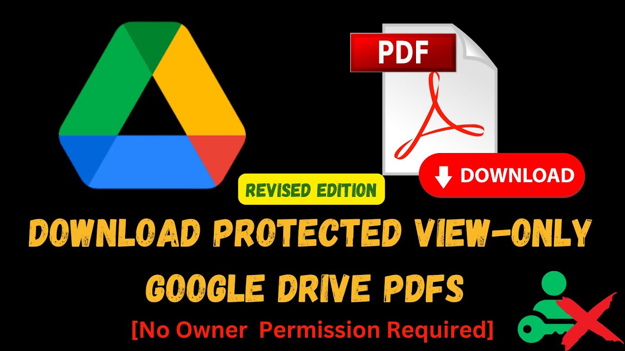 How to Download View-Only PDFs from Google Drive Without Owner Permission