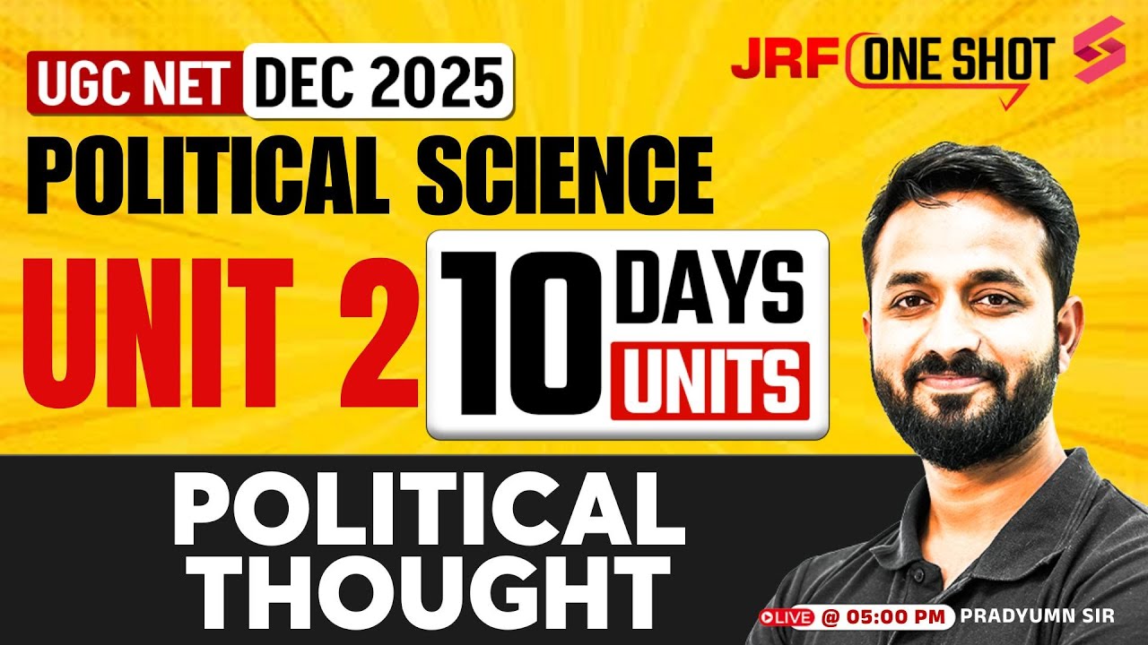 UGC NET Political Science: Political Thought Unit 2 📚