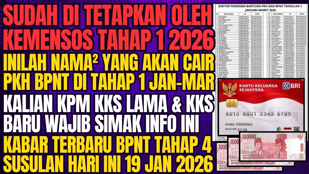 Update Pencairan BPNT THP 4 & 2 Kategori KPM 2025