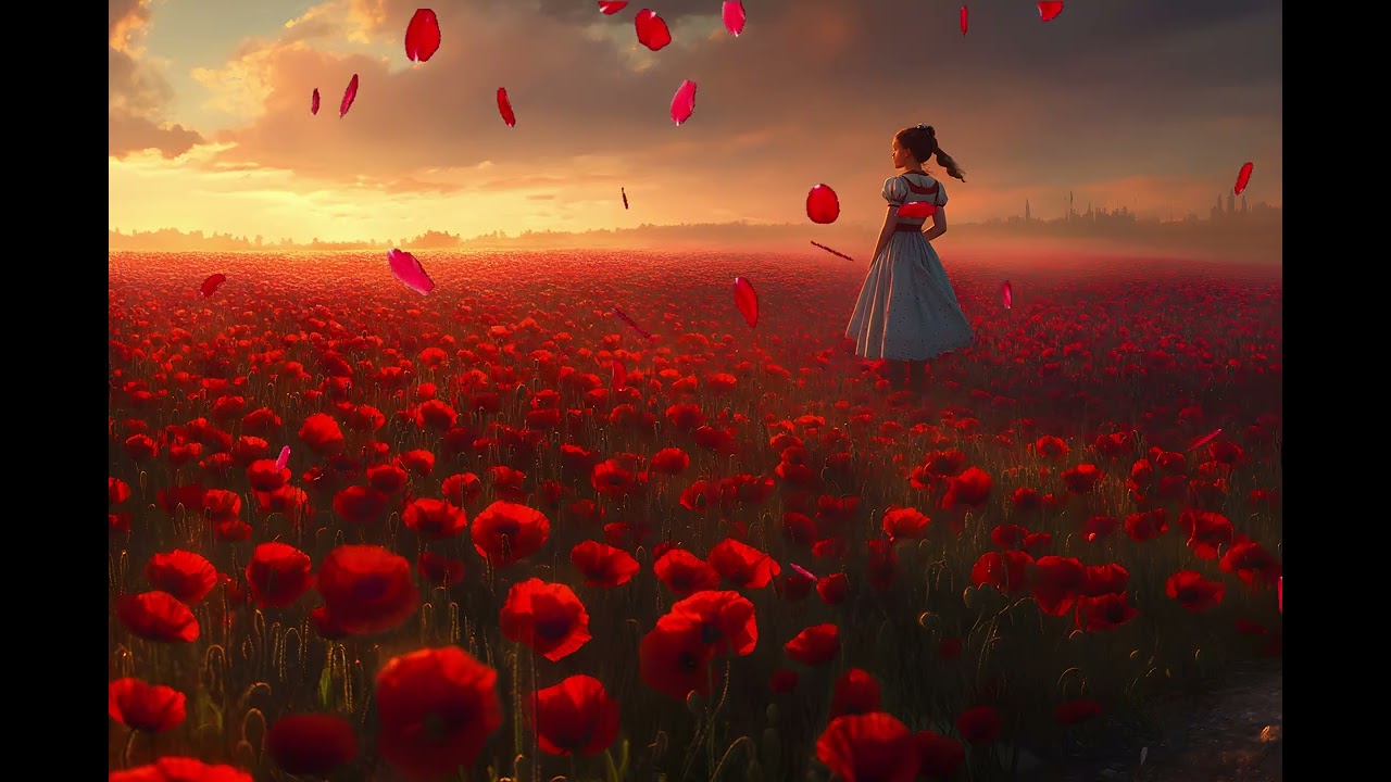 Serene Poppy Field & Angelic Music for Remembrance Day 🌺