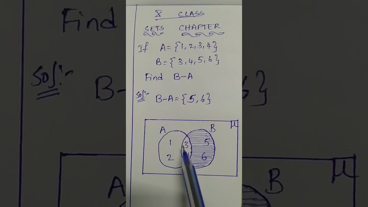 10th Maths Sets Chapter: Venn Diagram Q-4 in Telugu
