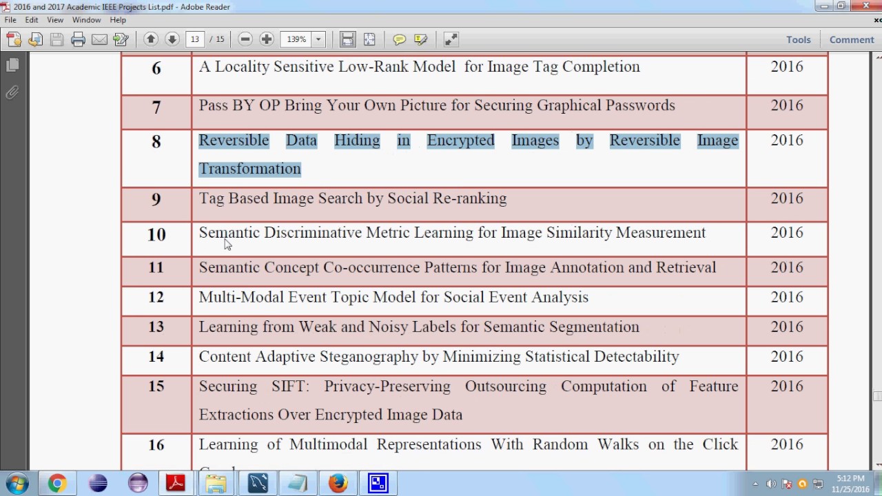 2016 Top IEEE Image Processing Projects for 2016 & 2017 📊