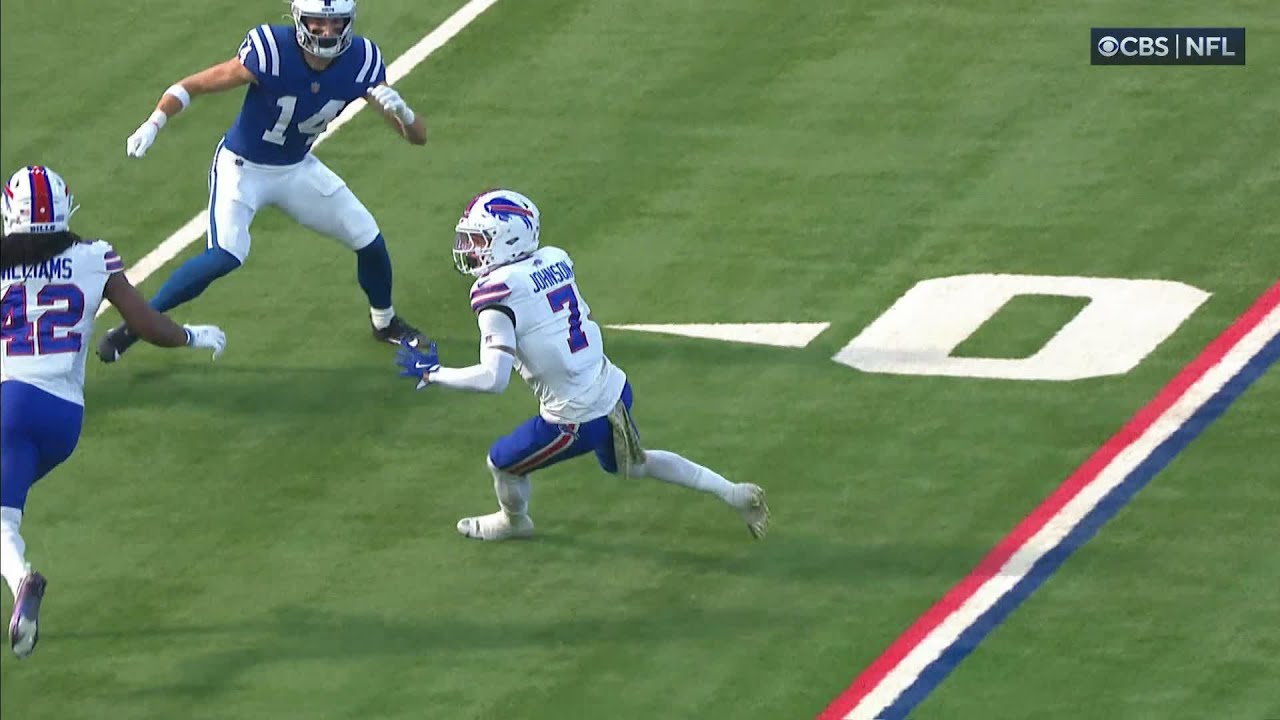 Pick-six TD! Taron Johnson houses Flacco's first pass of game