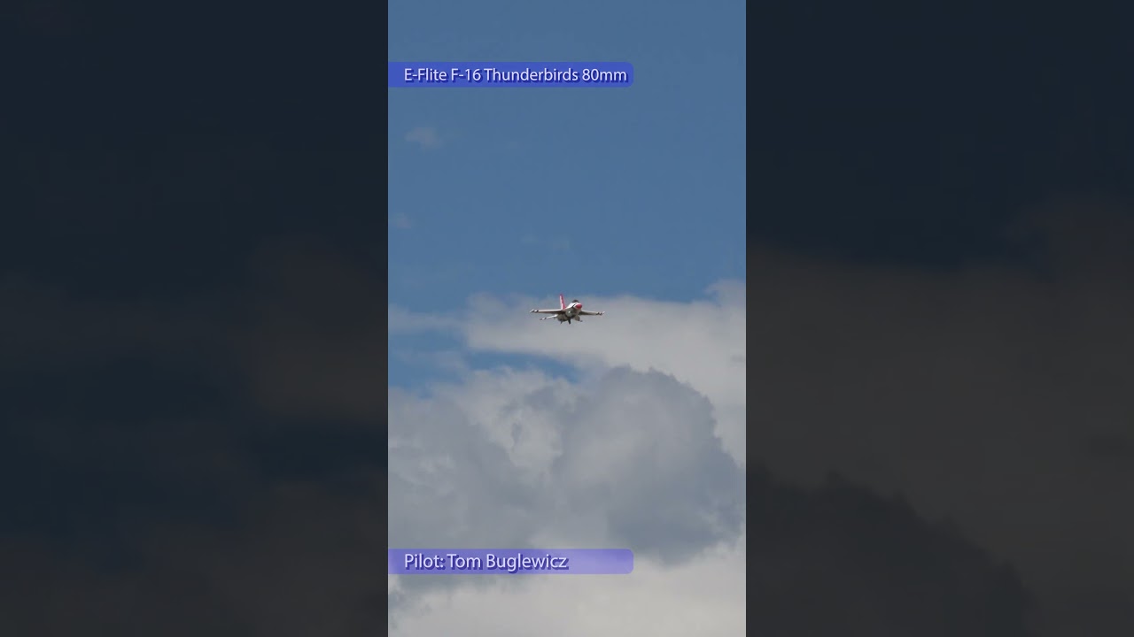 E Flite F-16 Thunderbirds 80mm EDF Jet – Amazing Flight! ✈️