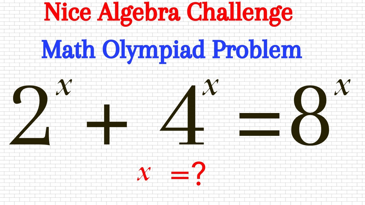 Challenging Algebra Problem from Math Olympiad