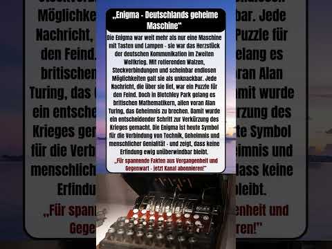 âEnigma - Die deutsche Chiffriermaschine und ihr weltweiter Mythosâ
