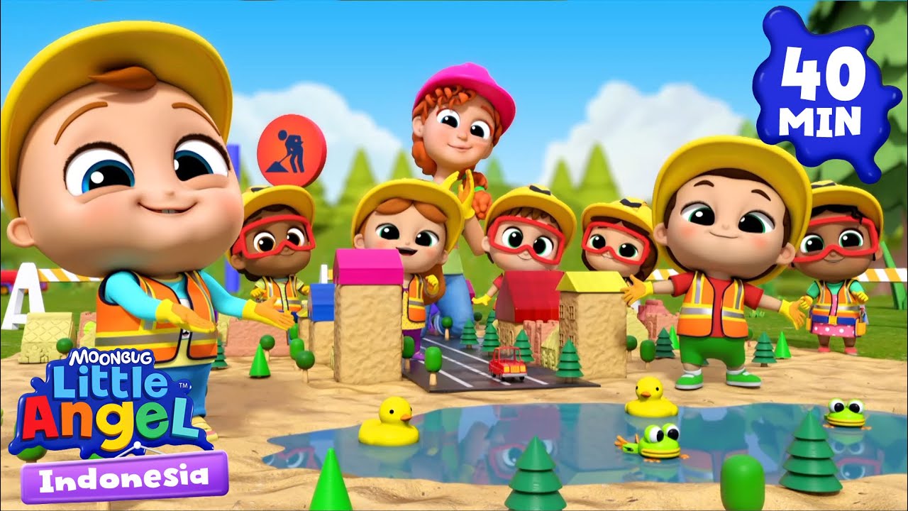 Baby John Jadi Pekerja Konstruksi 🚧 | Kartun Anak