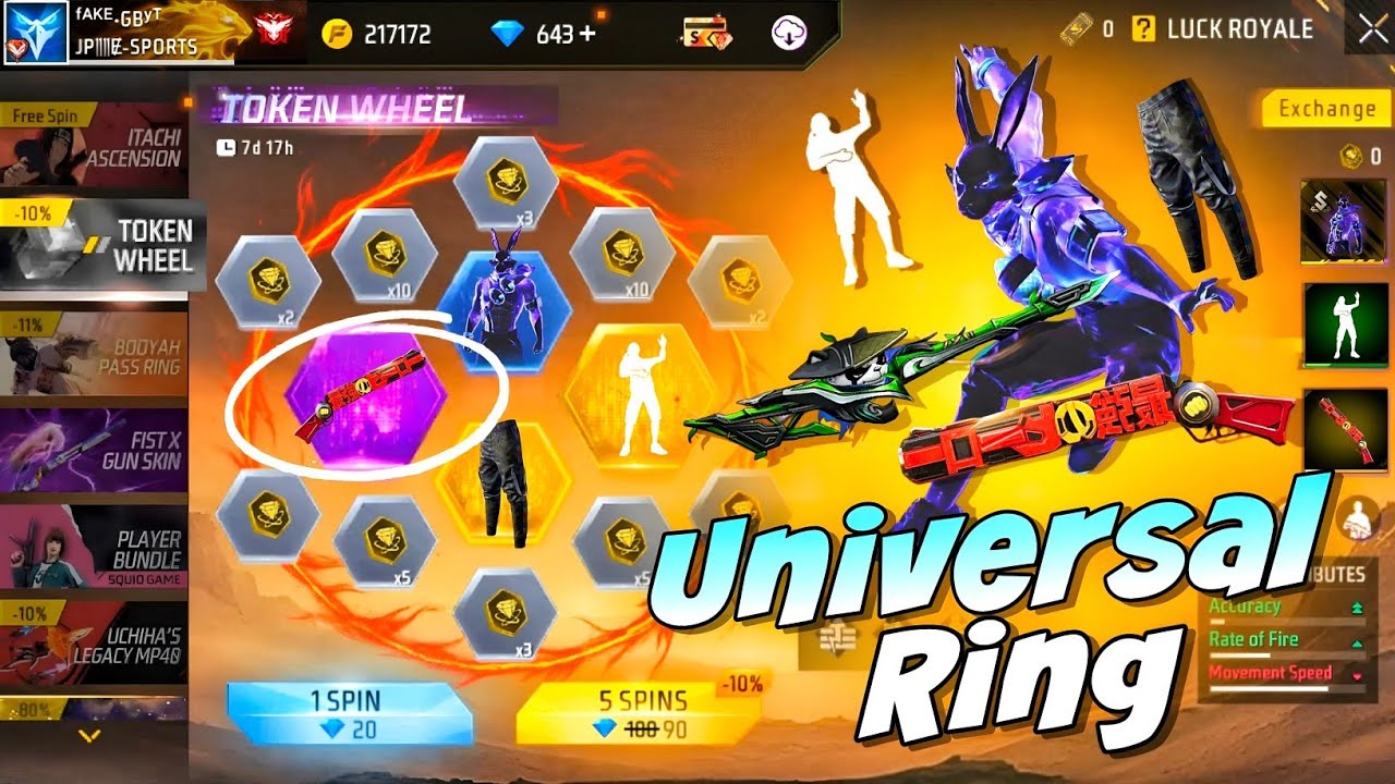 Next All Universal Ring Event Free Fire 🤯🥳| new bunny bundle | free fire new event | ff new event 