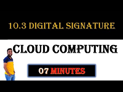 10.3 digital signature In Cloud Computing