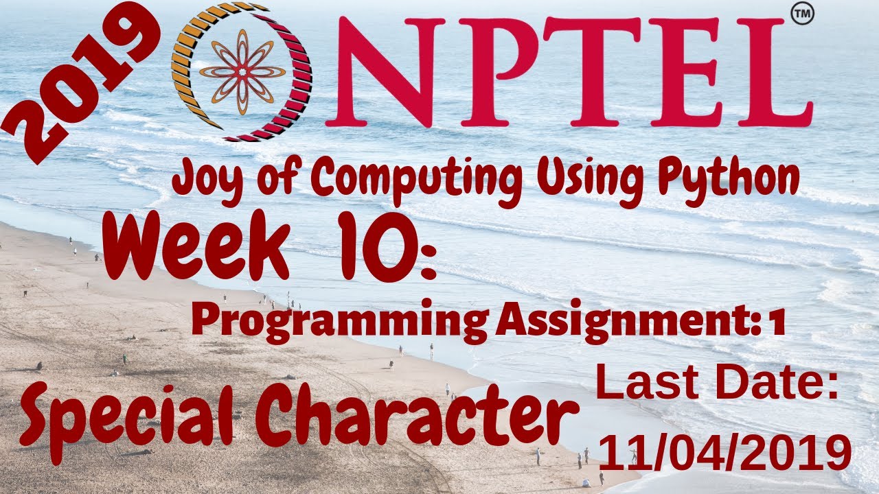 Python Week 10: Special Character Solution π