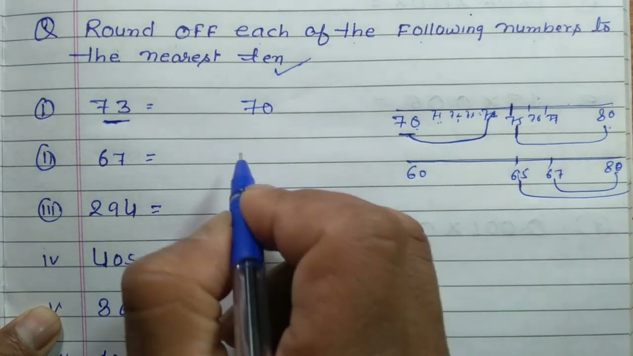 Round Numbers to the Nearest Ten