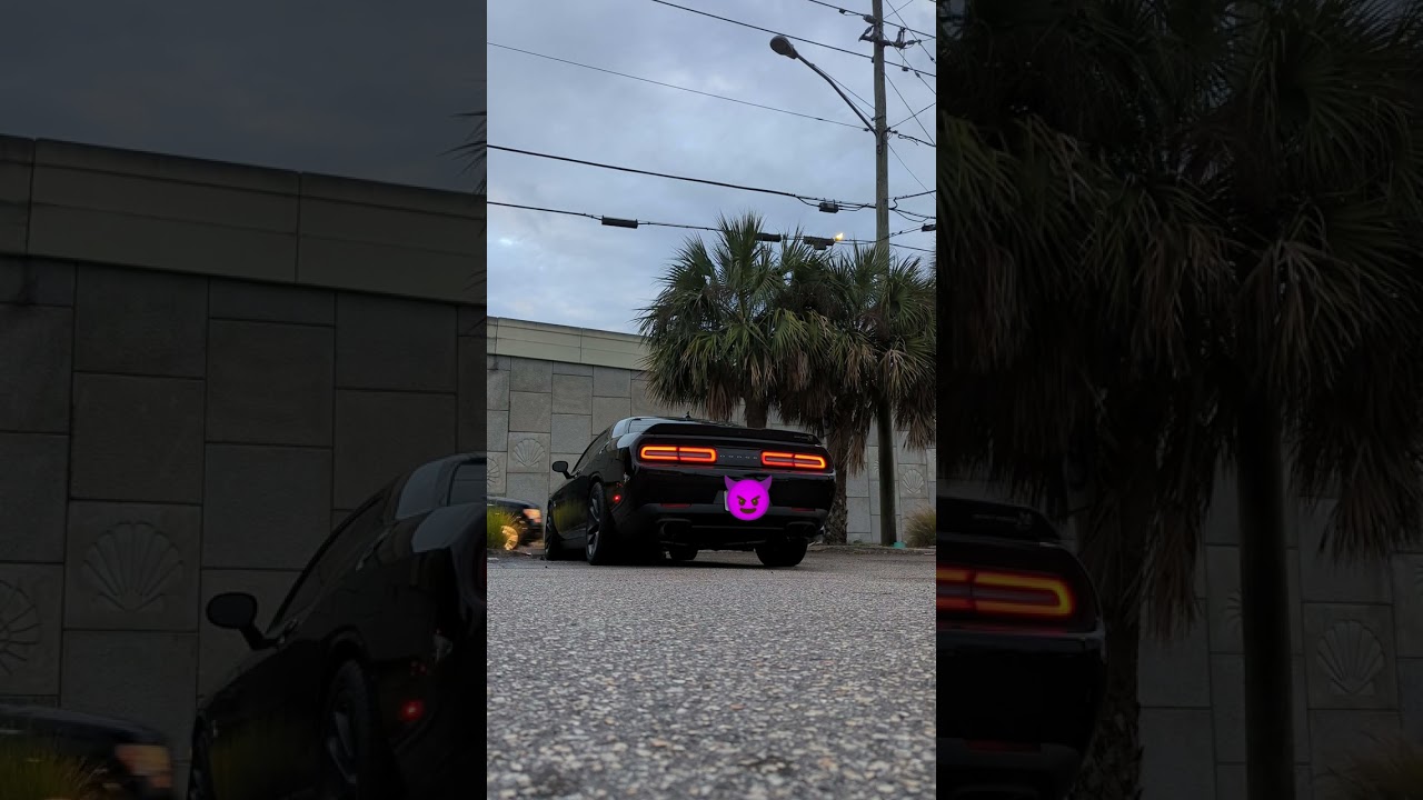 Dodge Scat Pack Revving with Straight Pipe Exhaust 🔥